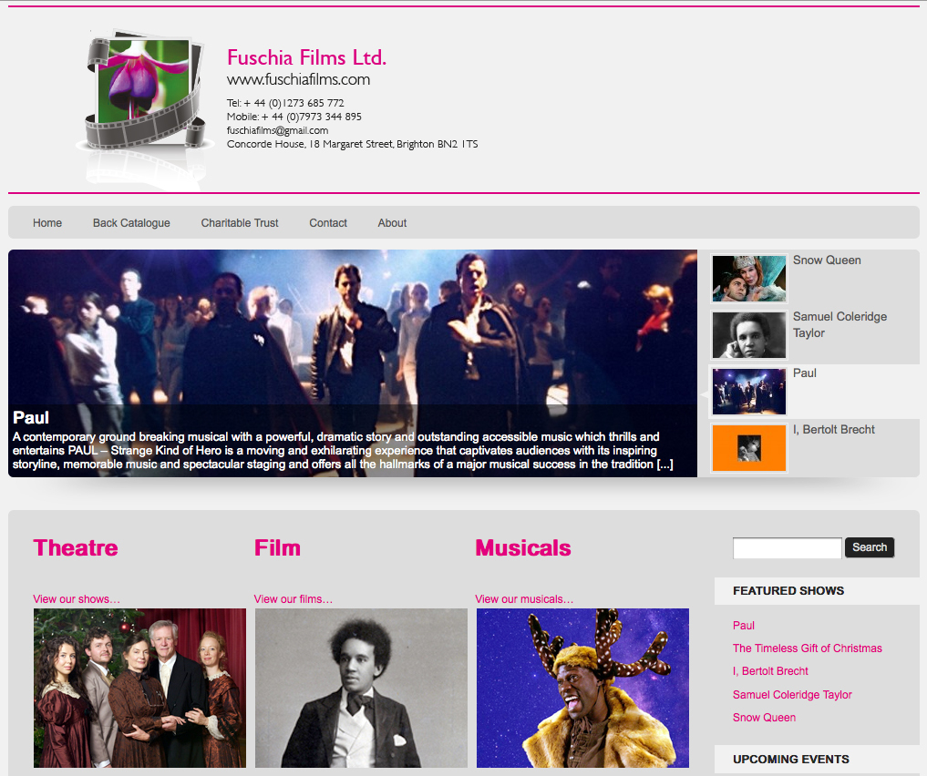 Fuschia Films Website